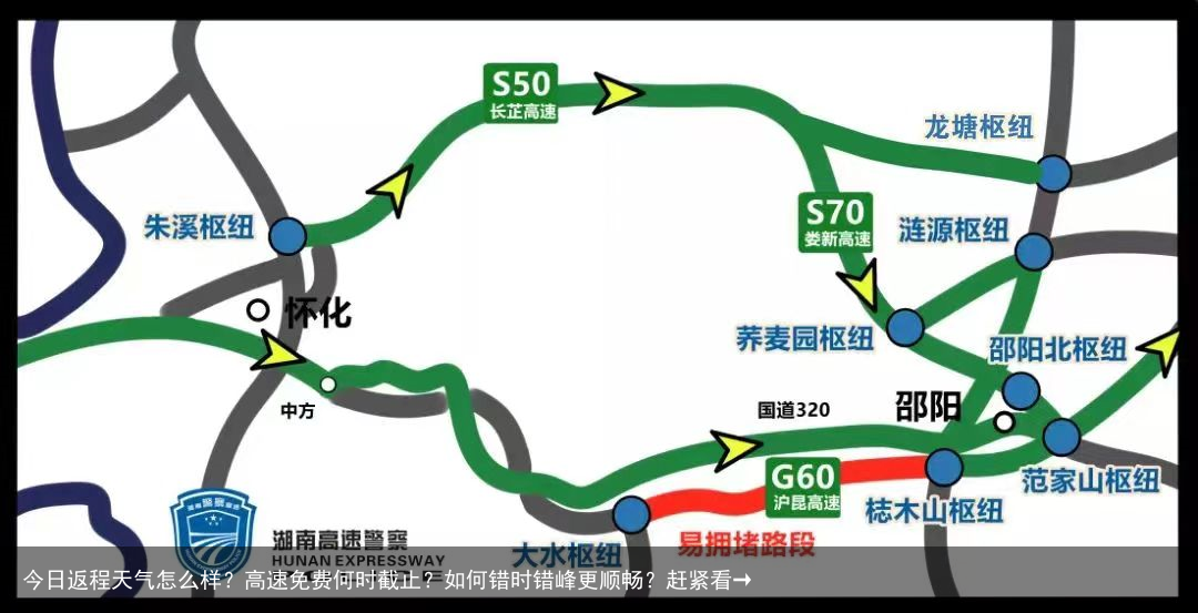 今日返程天气怎么样？高速免费何时截止？如何错时错峰更顺畅？赶紧看→