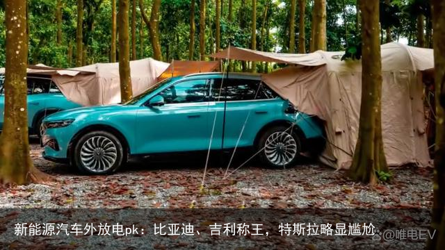 新能源汽车外放电pk：比亚迪、吉利称王，特斯拉略显尴尬