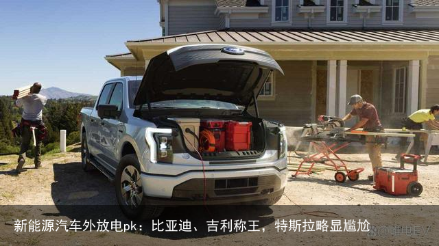 新能源汽车外放电pk：比亚迪、吉利称王，特斯拉略显尴尬