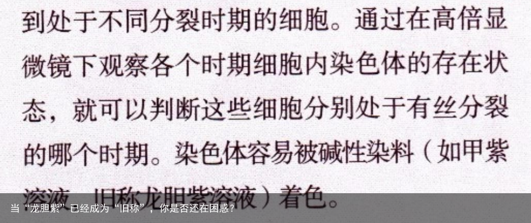当“龙胆紫”已经成为“旧称”，你是否还在困惑？