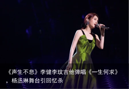 《声生不息》李健李玟吉他弹唱《一生何求》，杨丞琳舞台引回忆杀