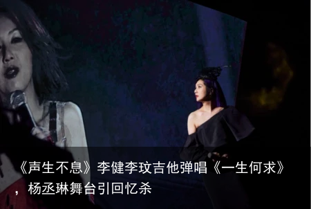 《声生不息》李健李玟吉他弹唱《一生何求》，杨丞琳舞台引回忆杀