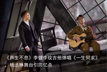 《声生不息》李健李玟吉他弹唱《一生何求》，杨丞琳舞台引回忆杀
