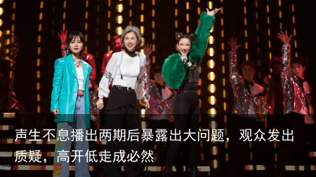 声生不息播出两期后暴露出大问题，观众发出质疑，高开低走成必然