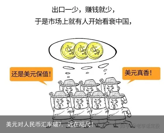 美元对人民币汇率破7, 近在咫尺！