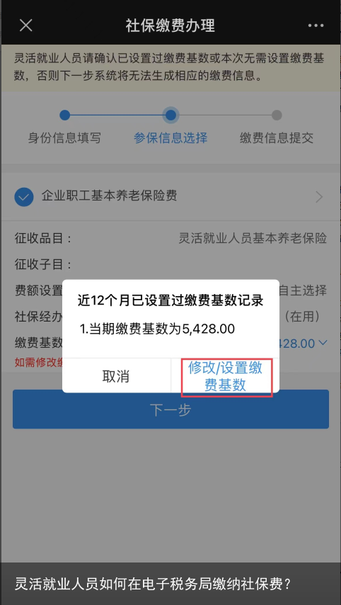 灵活就业人员如何在电子税务局缴纳社保费？