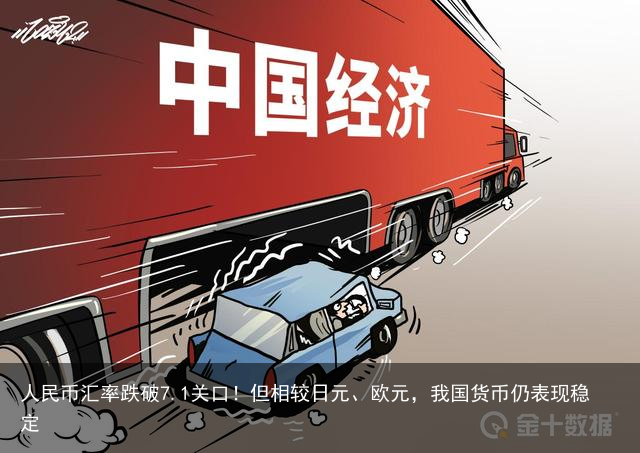 人民币汇率跌破7.1关口！但相较日元、欧元，我国货币仍表现稳定