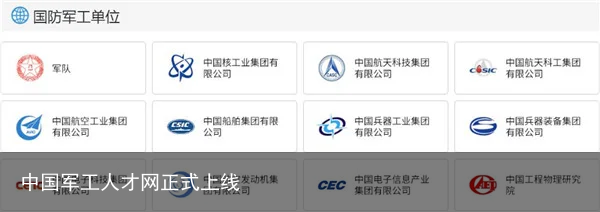 中国军工人才网正式上线