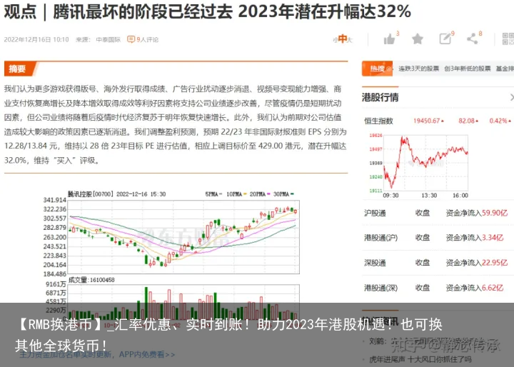 【RMB换港币】_汇率优惠、实时到账！助力2023年港股机遇！也可换其他全球货币！