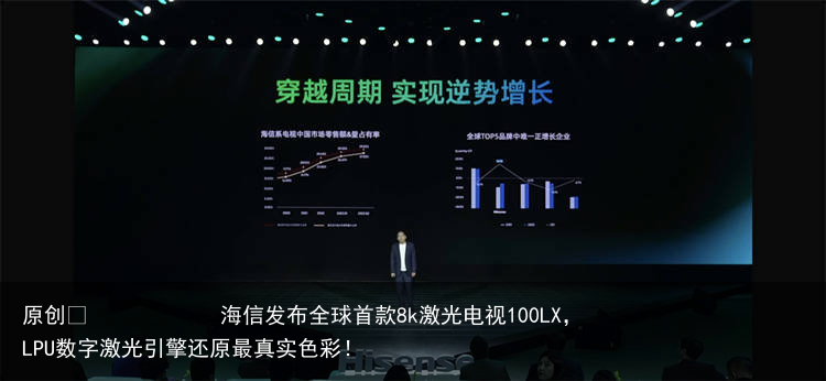 海信发布全球首款8k激光电视100LX，LPU数字激光引擎还原最真实色彩！