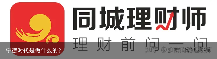 宁德时代是做什么的？