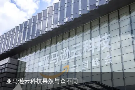 亚马逊云科技果然与众不同