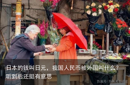 日本的钱叫日元，我国人民币被外国叫什么？听到后还挺有意思