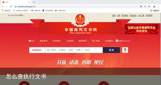 怎么查执行文书