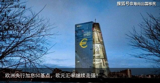 欧洲央行加息50基点，欧元汇率继续走强！