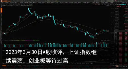 2023年3月30日A股收评，上证指数继续震荡，创业板等待过高