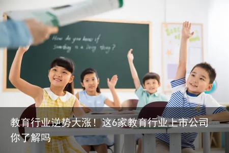 教育行业逆势大涨！这6家教育行业上市公司你了解吗