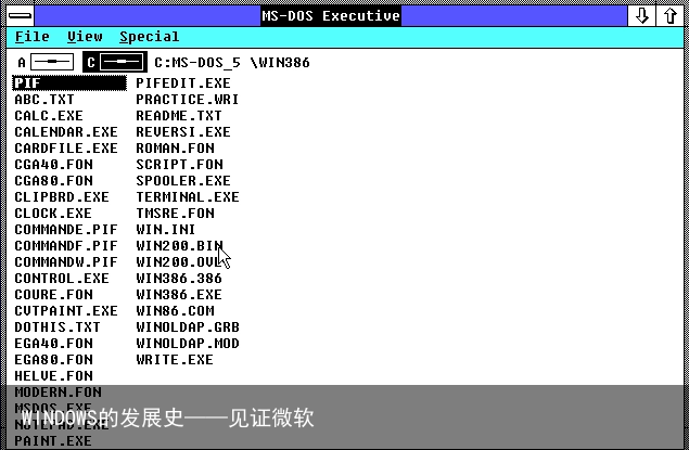 WINDOWS的发展史——见证微软