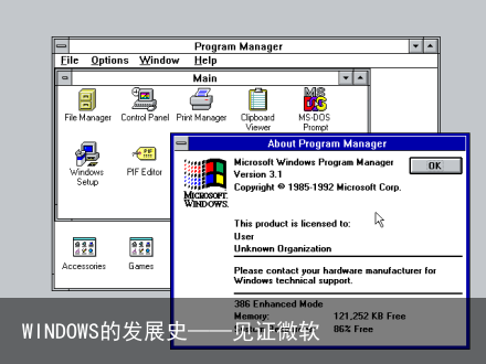 WINDOWS的发展史——见证微软
