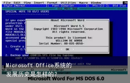 Microsoft Office系统的发展历史是怎样的？