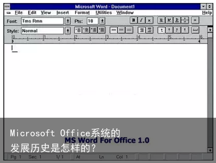 Microsoft Office系统的发展历史是怎样的？