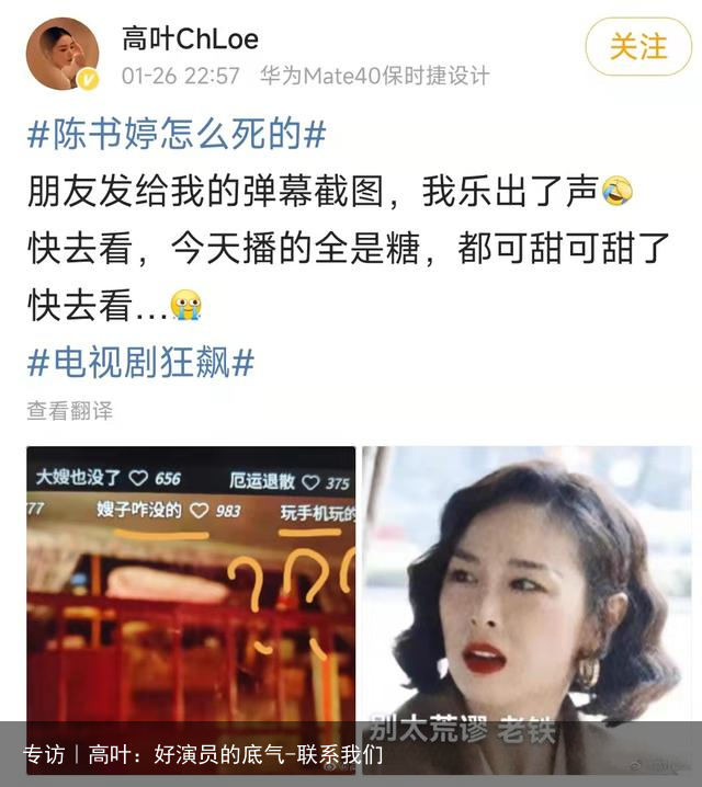 专访｜高叶：好演员的底气